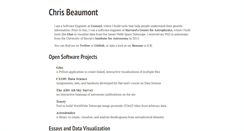 Desktop Screenshot of chrisbeaumont.org