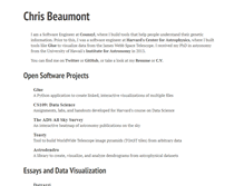 Tablet Screenshot of chrisbeaumont.org